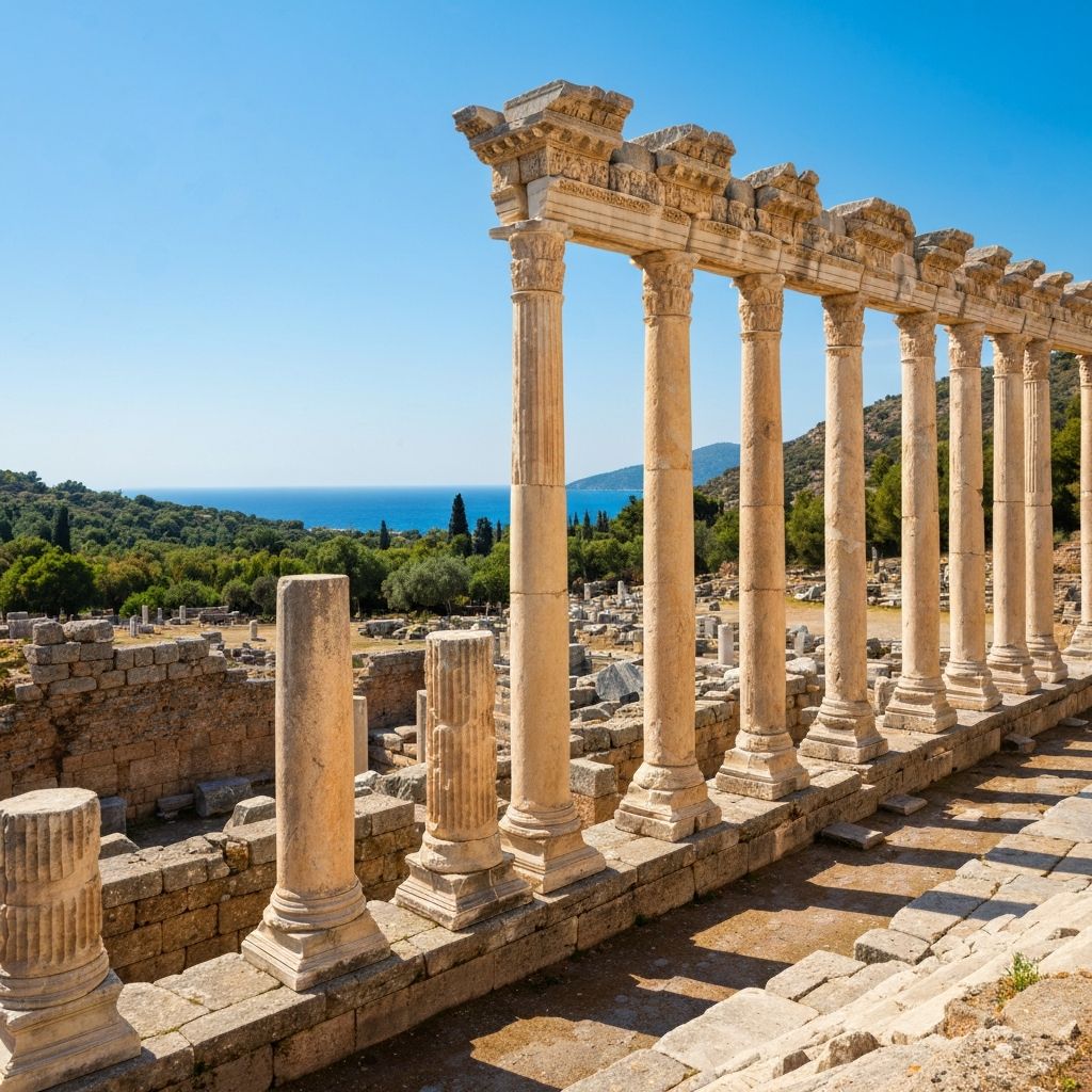 Ancient ruins at Aspendos